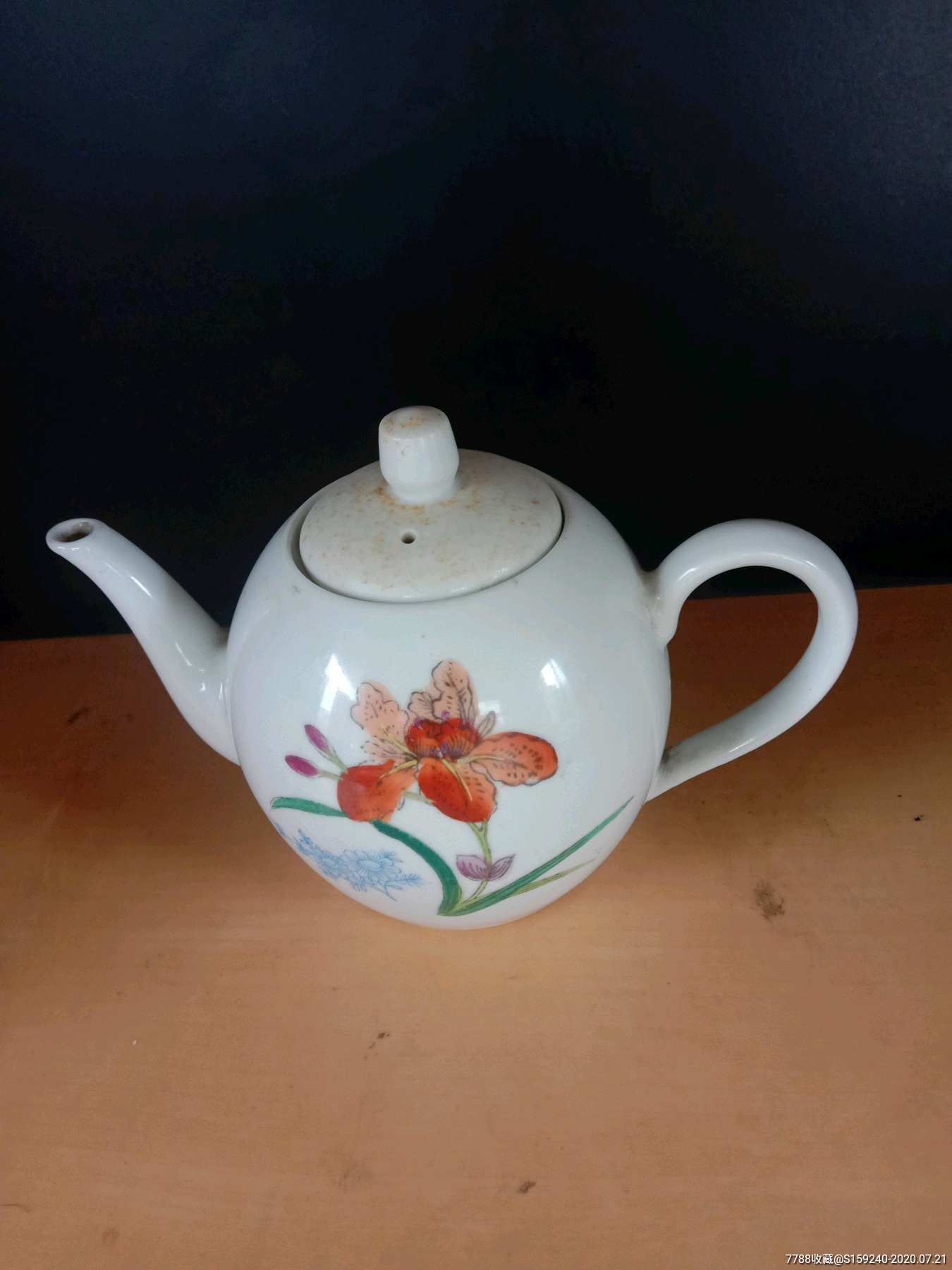 手绘茶壶-彩绘瓷/彩瓷-7788收藏