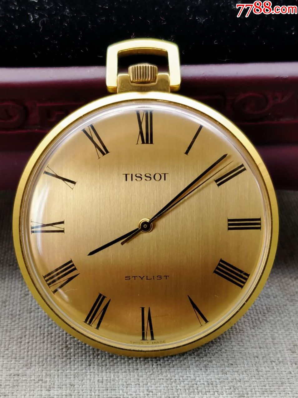 库存级品相瑞士古董天梭包金怀表