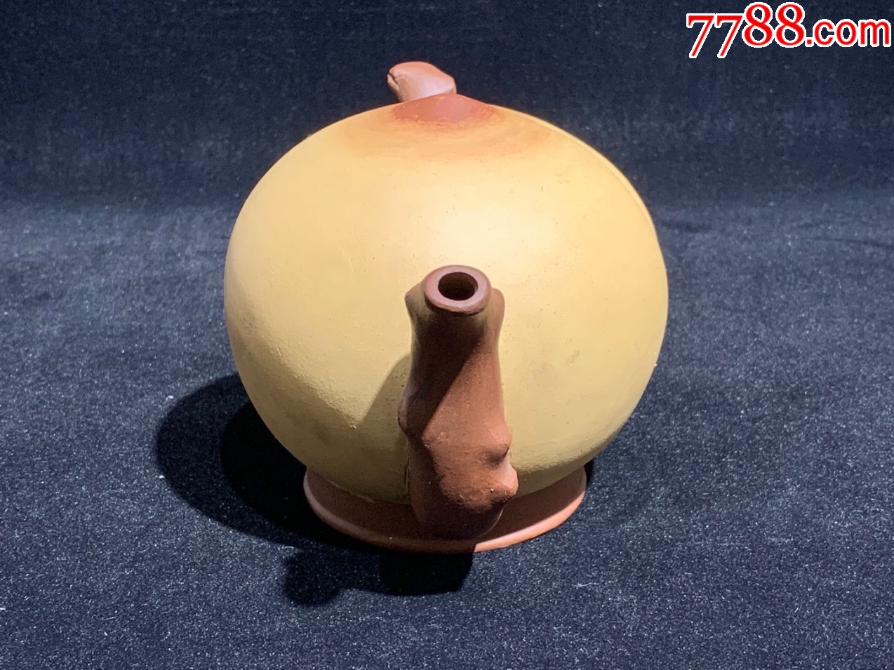 宜兴老紫砂茶壶/倒流壶/文革567老厂货收藏摆件/a10