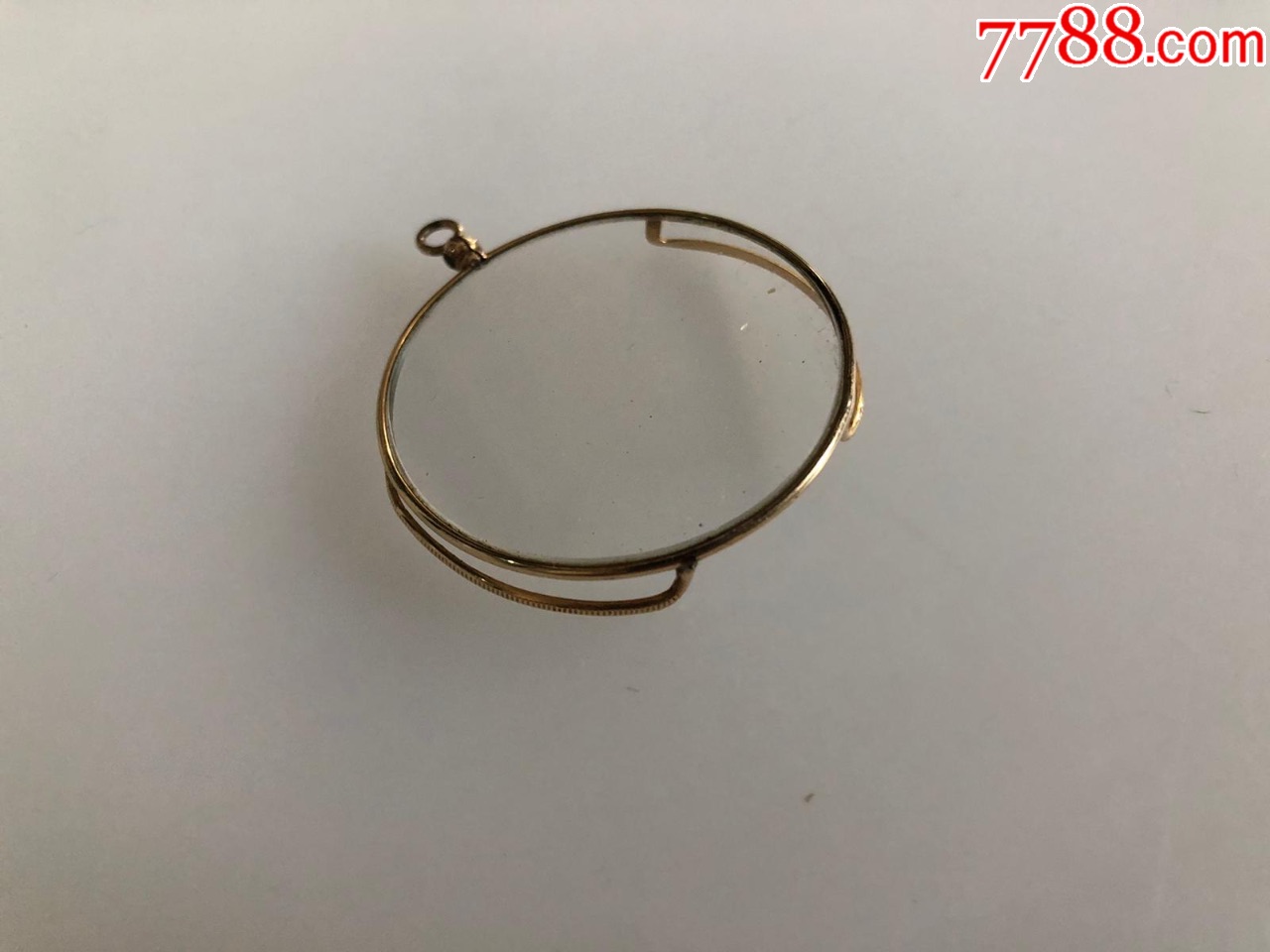 西洋古董单片眼镜1930年美国制包金镜架怀旧金丝眼镜民国古玩