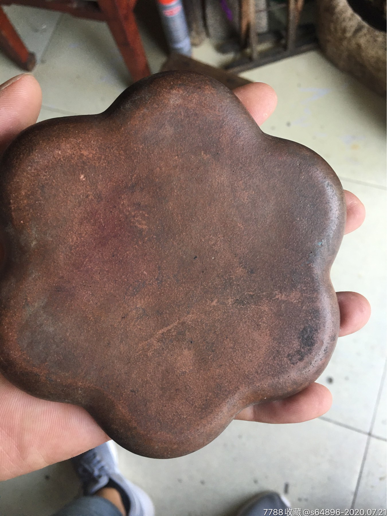 民国时期老紫砂调色盘