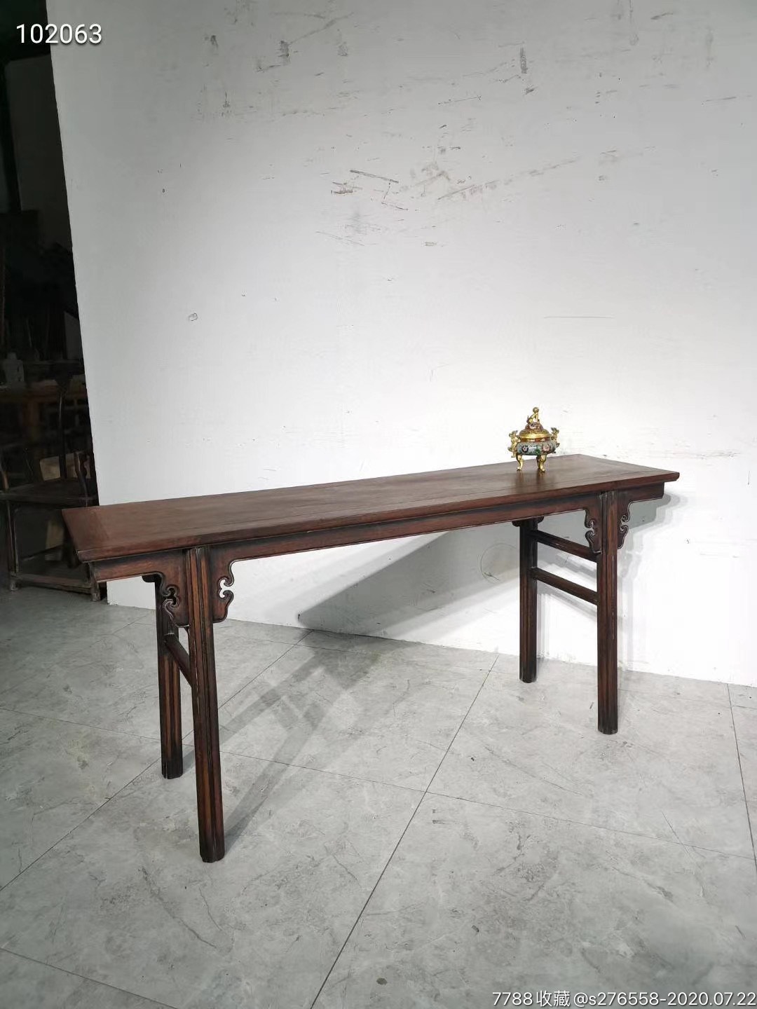 明式花梨木平头案几条案书桌