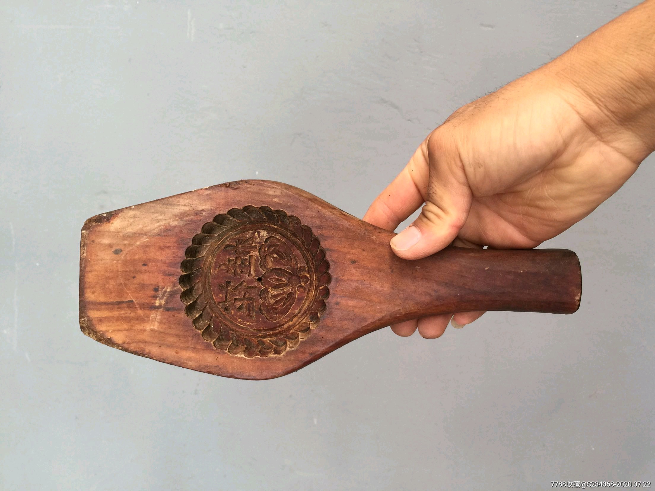 老月饼模子老古董民俗老物件古玩杂项月饼模