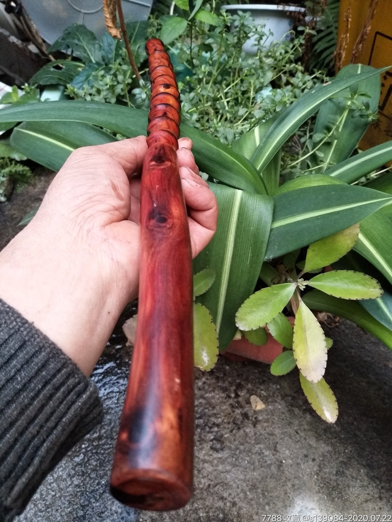 黄花梨木棒,纯天然纯手工,包真