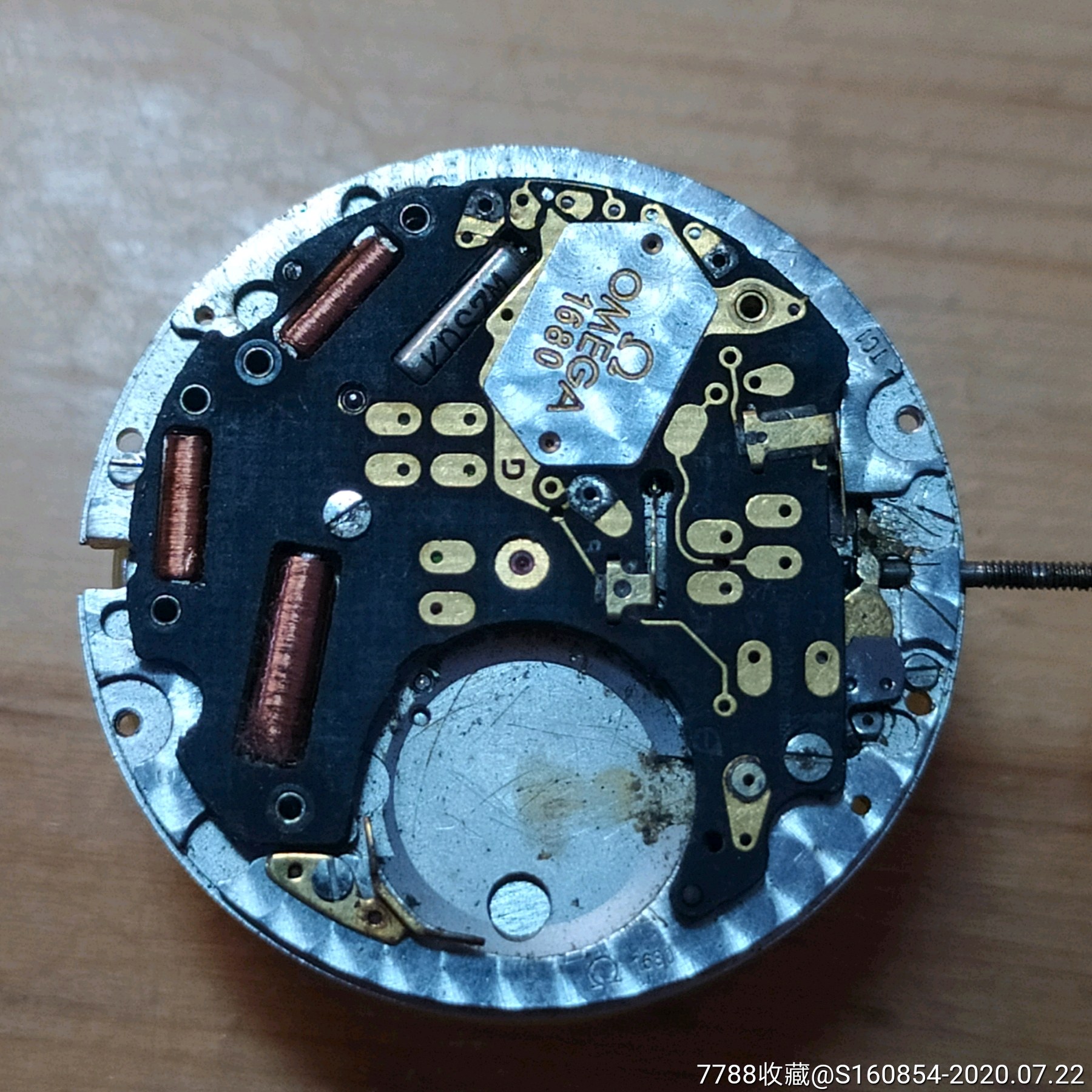 二手瑞士欧米茄石英手表拆机1680机芯拆配件