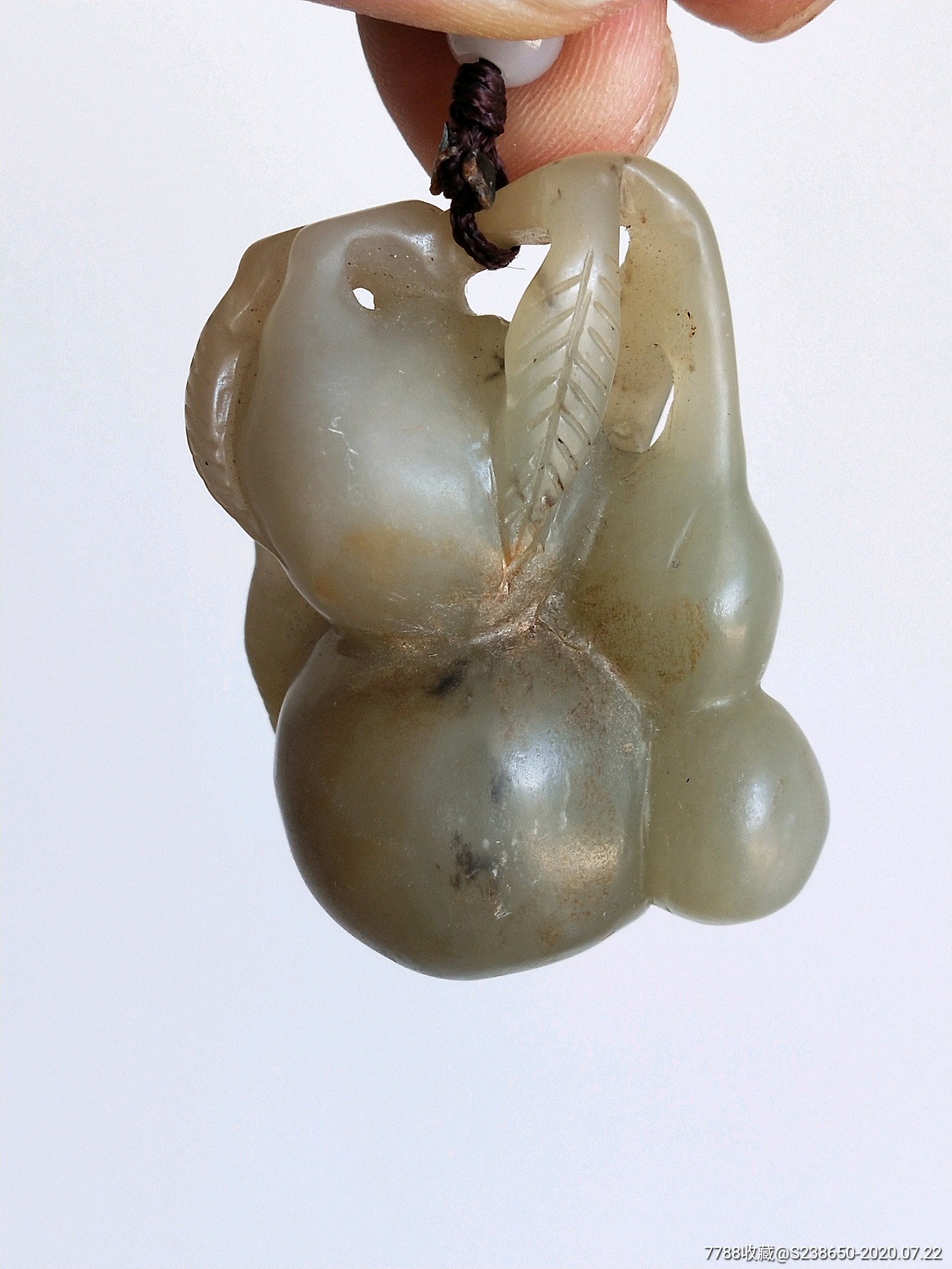 明清左右和田玉葫芦