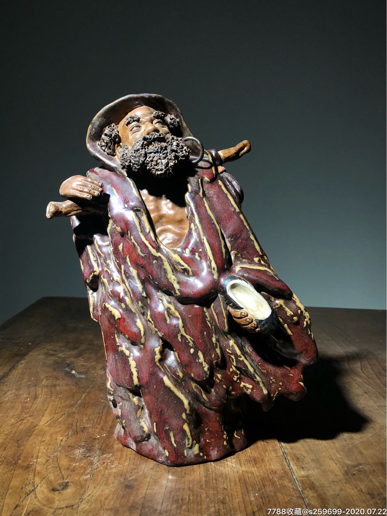 石湾窑达摩大师摆件-雕塑瓷/瓷雕-7788商城