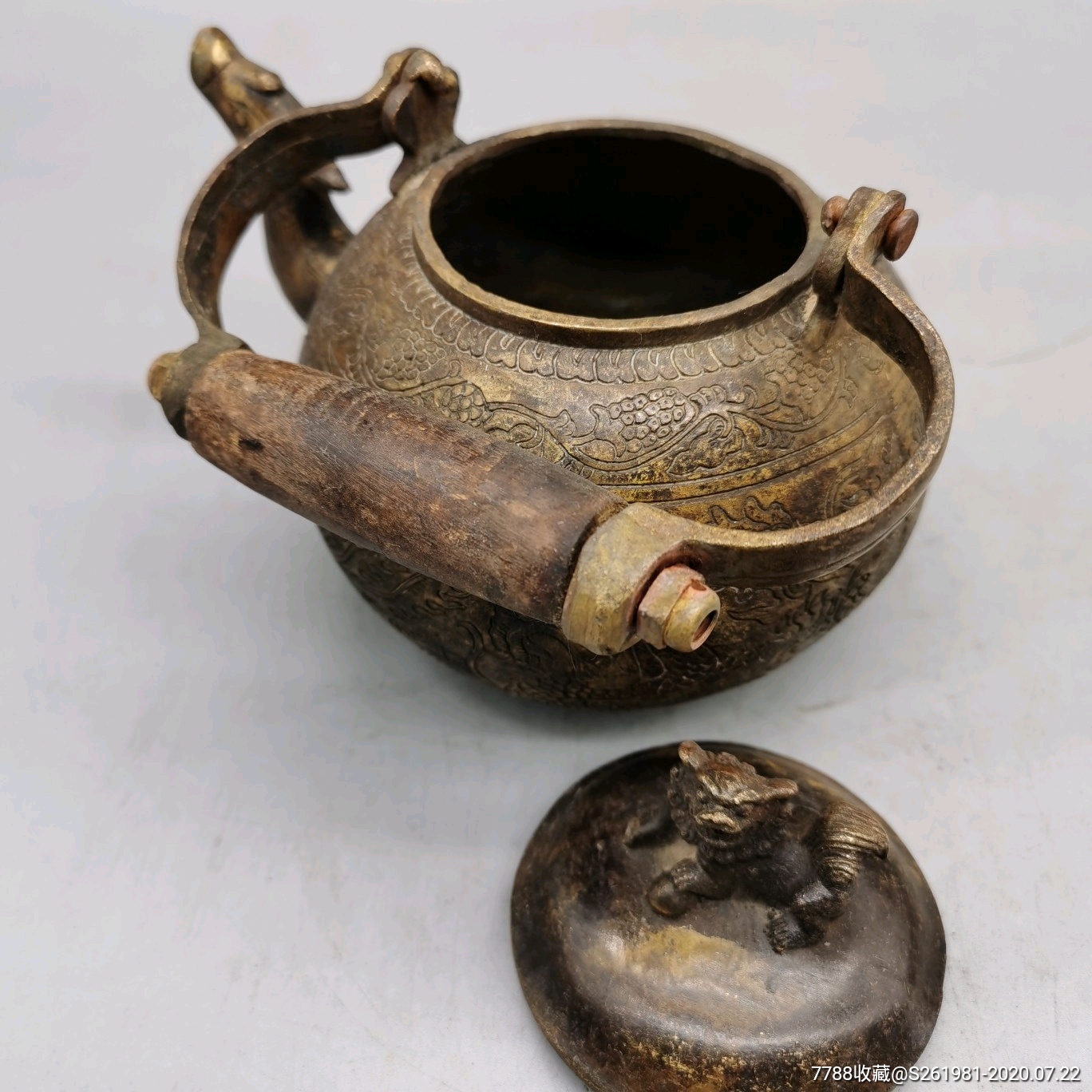 早期出土老物件保真清代茶壶_铜壶/铜瓶_第5张_7788铜器收藏
