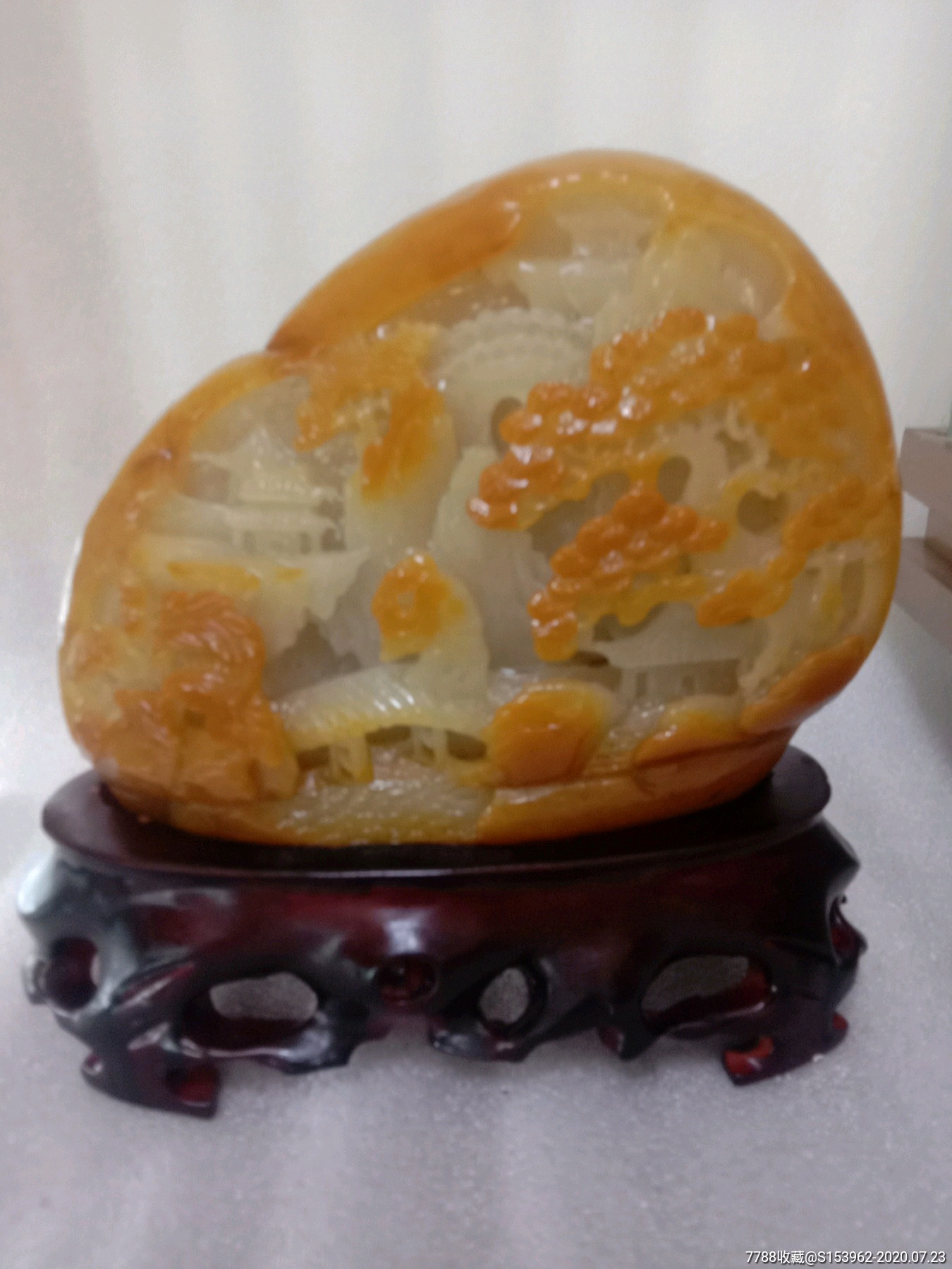 金丝玉山子大摆件