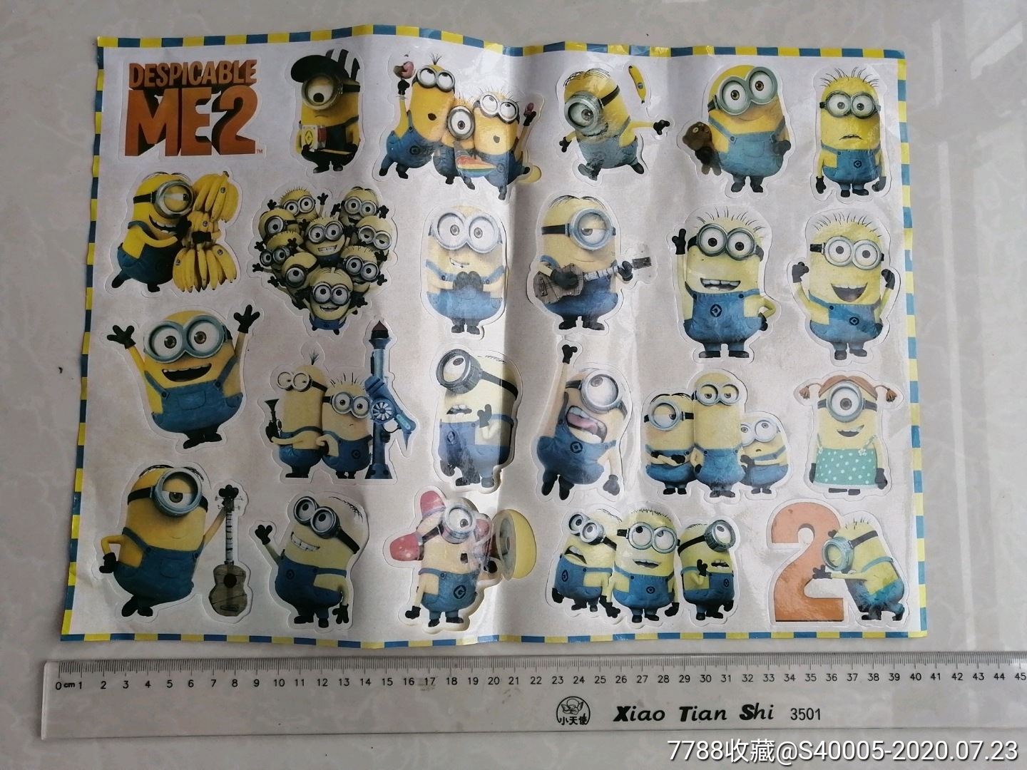 贴纸贴画小黄人