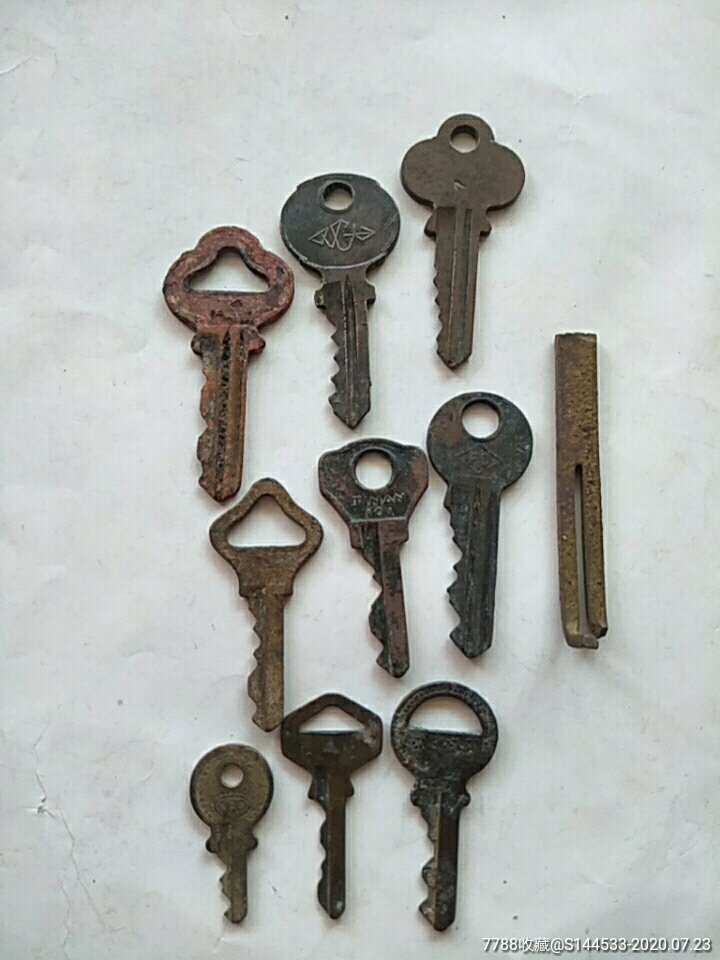 6,70年代老钥匙10把,包老.