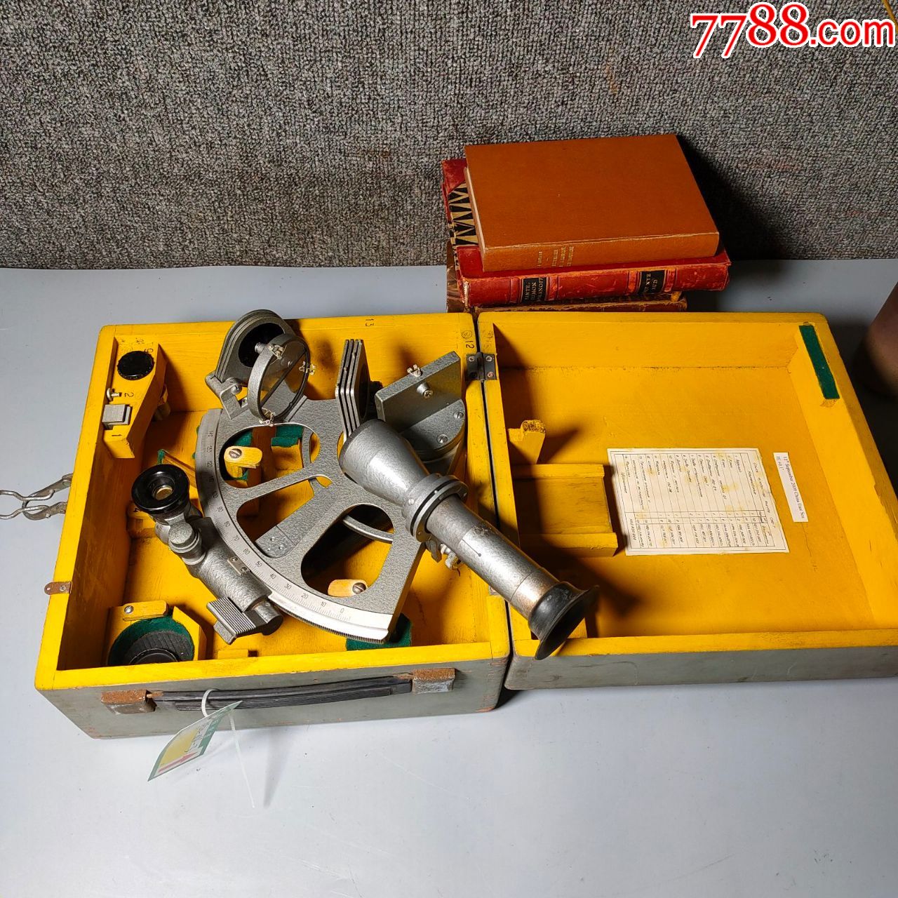 古董苏联航海六分仪1987年船用工具老物件工业风民俗摆件仪器