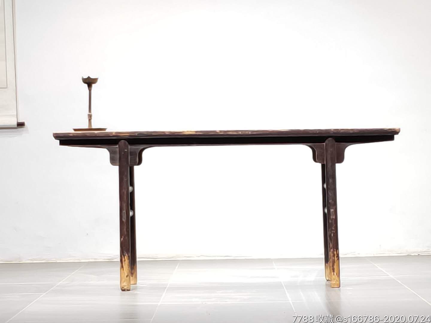 【明式书案】清代槐木书案尺寸长173厘米宽46厘米高