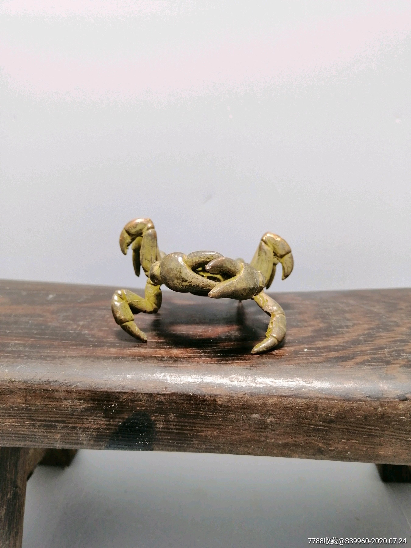 纯铜横行霸道螃蟹摆件,吐血价199包邮,少一分不卖,各路大神免开金口