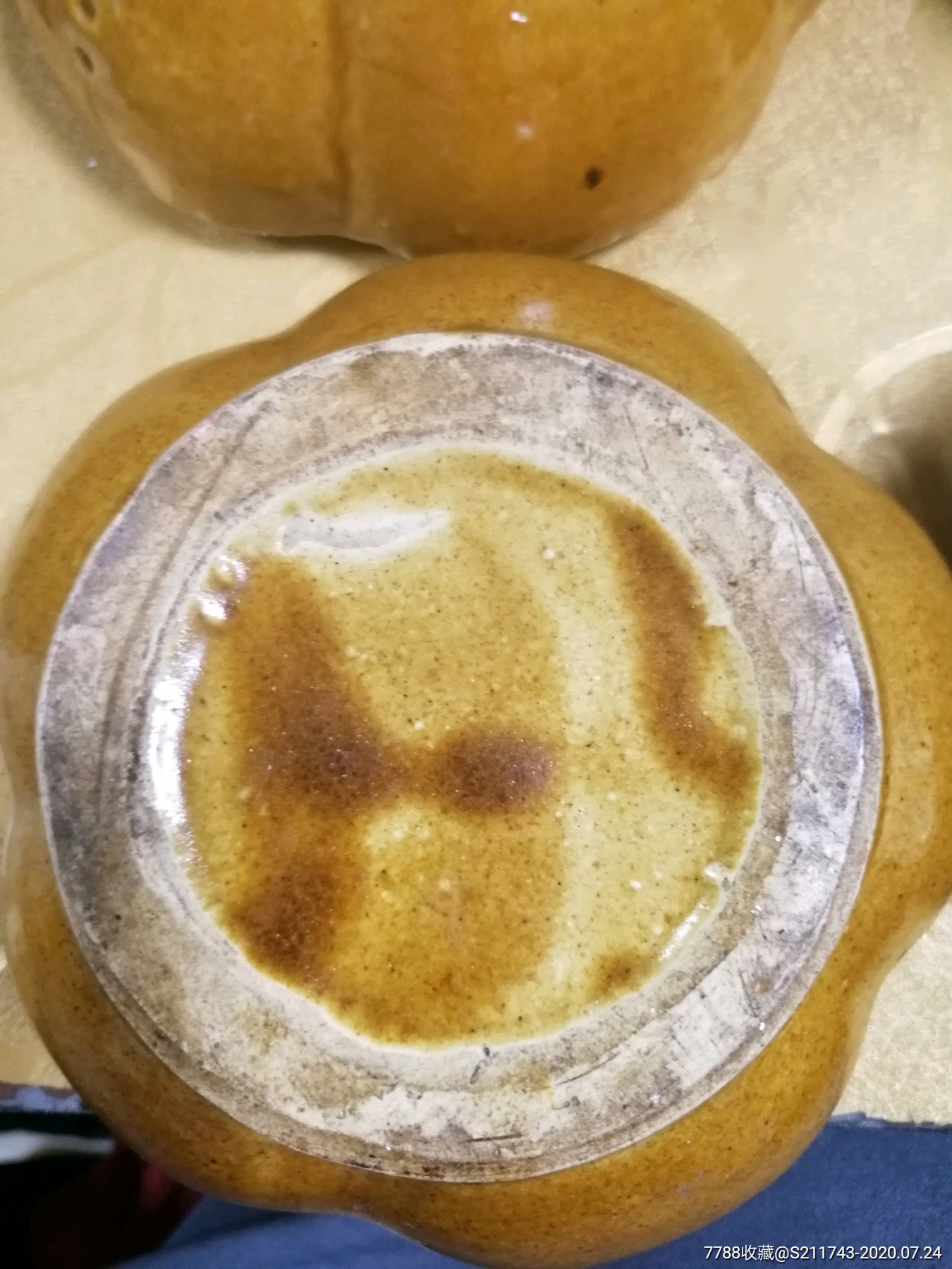 下乡收获7--8十年代鸡油黄瓜棱罐一对