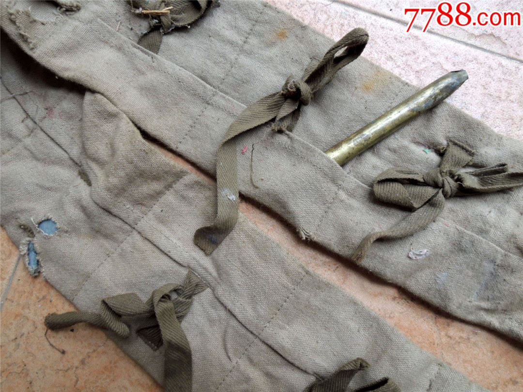 中国远征军沐浴战火的布质弹袋-历史悠久-褡裢/布包/布袋-7788收藏