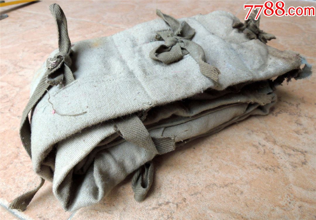 中国远征军沐浴战火的布质弹袋-历史悠久-褡裢/布包/布袋-7788收藏