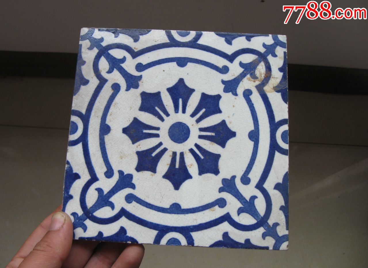 民国青花瓷砖一块-瓷砖-7788商城__七七八八商品交易平台(7788.com)