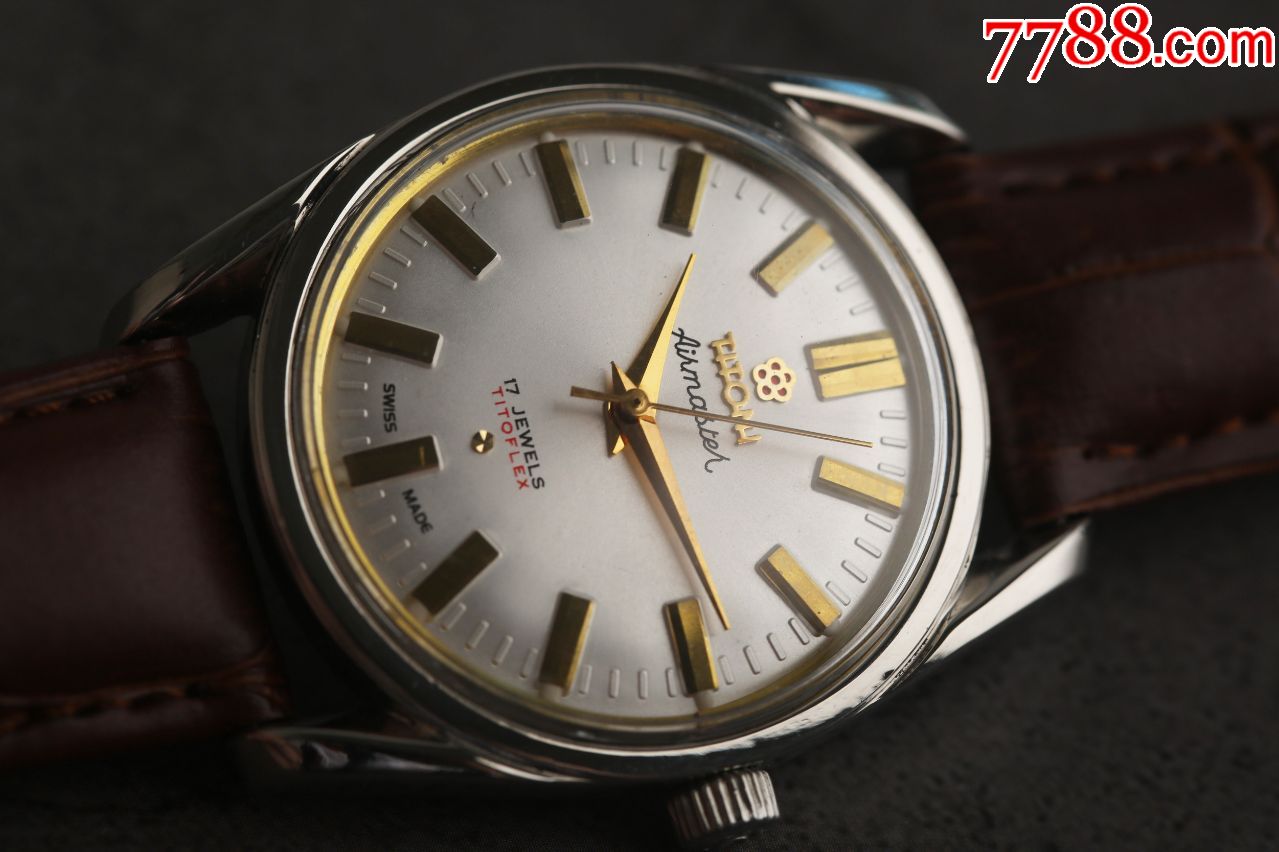 瑞士梅花古董表经典小红花金针金字曲耳大壳2750手动机械经典