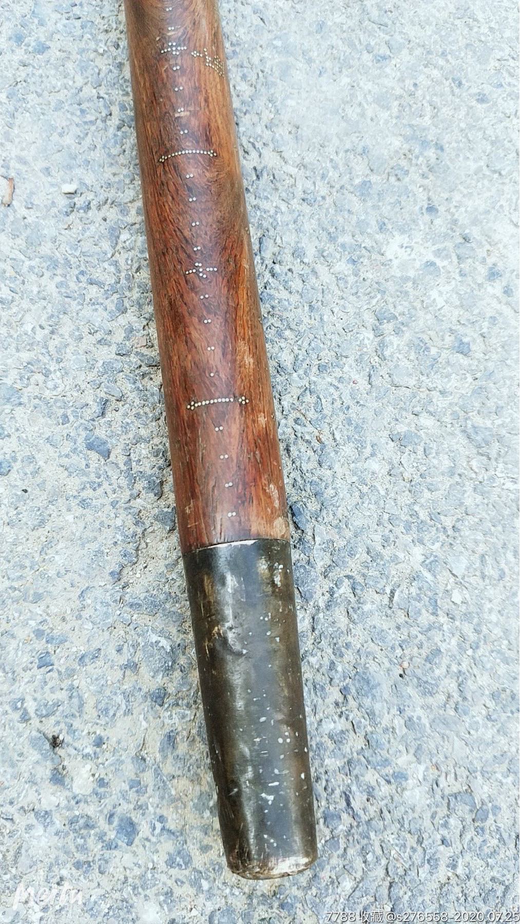 下乡收黄花梨老秤杆花纹清晰完整全品包老