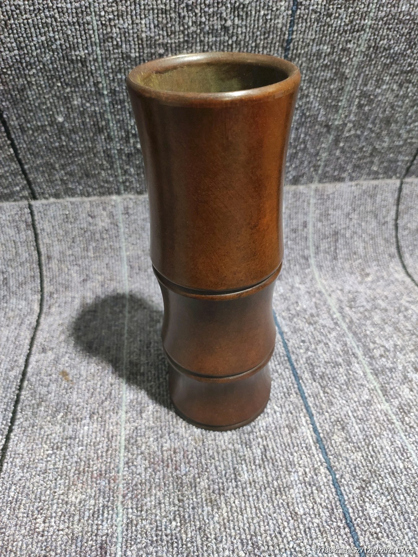 紫铜笔筒节节高