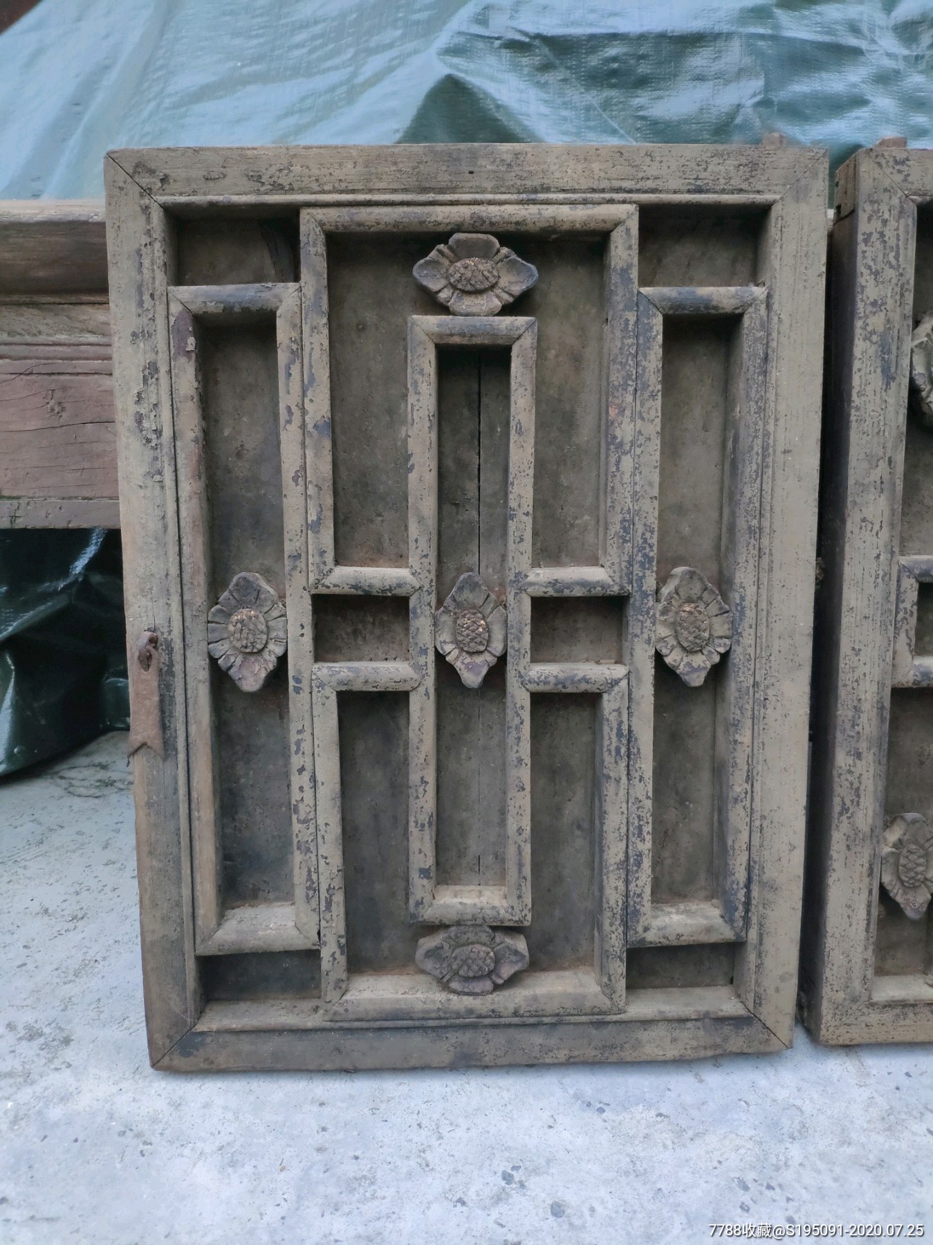 民国老家具雕花木门一套