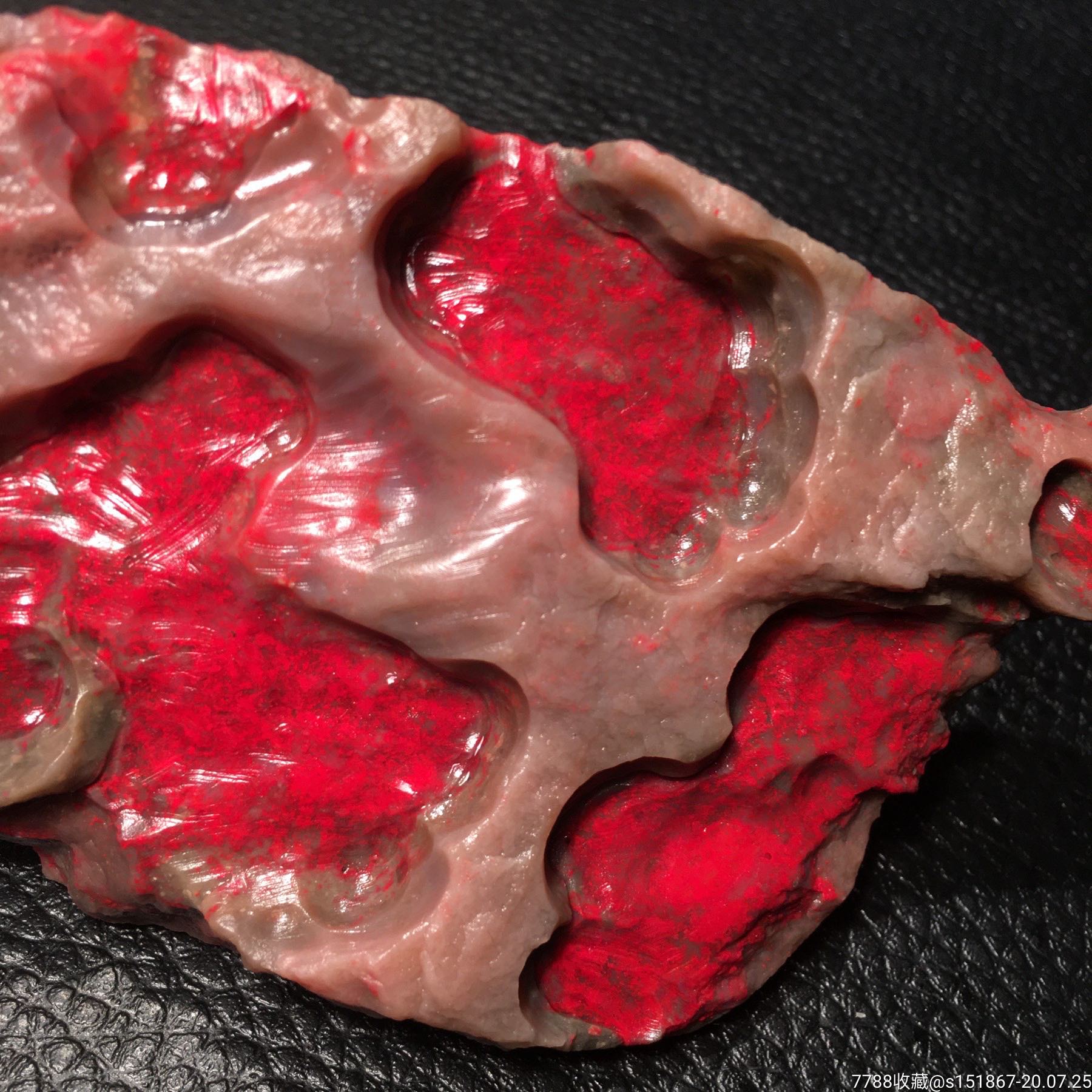 老坑大红袍昌化鸡血石172克,血色特别浓厚,鲜艳,收藏必选-昌化石-7788