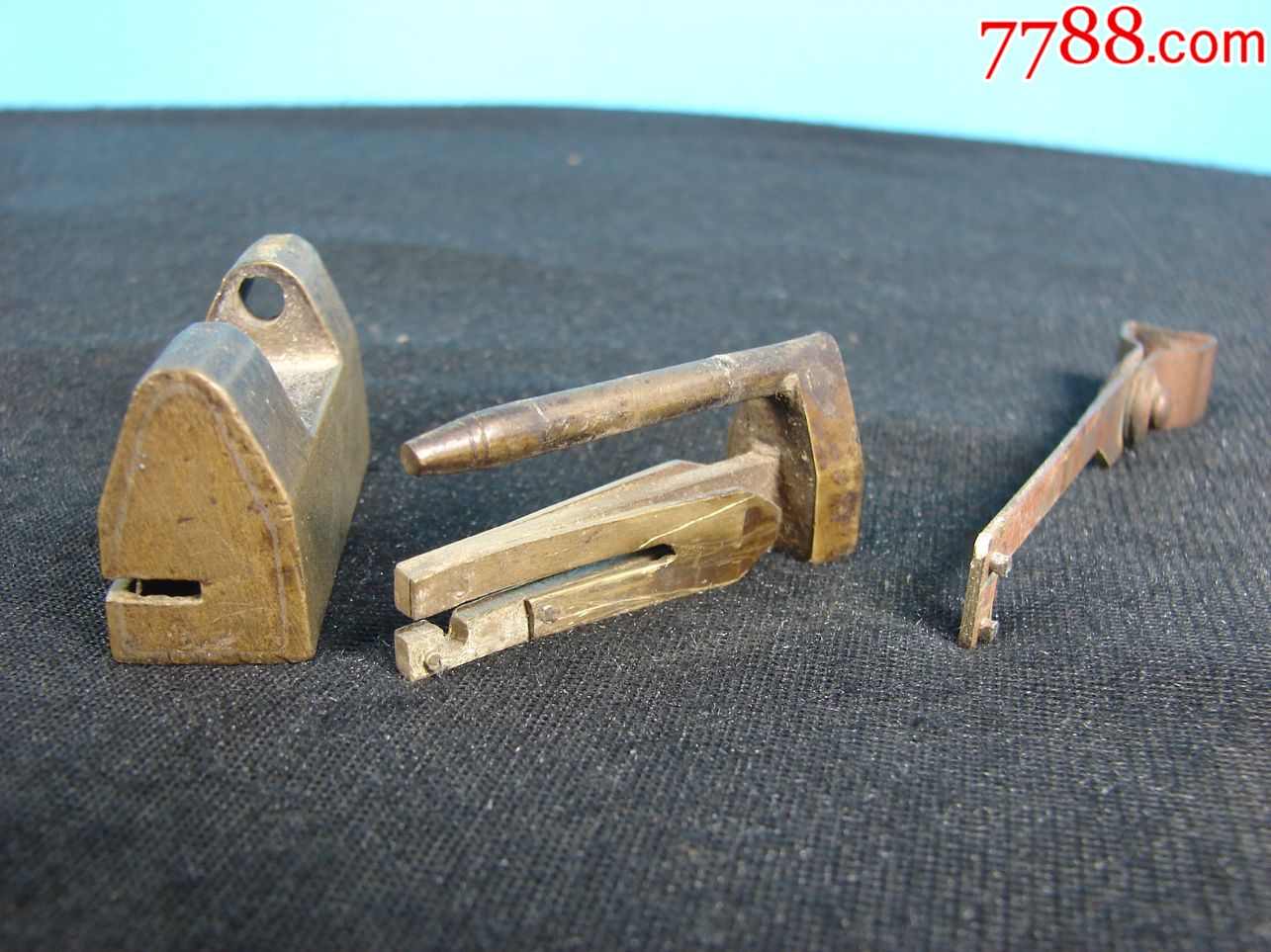 【清代民国】精铜.名家锁.司成铜锁