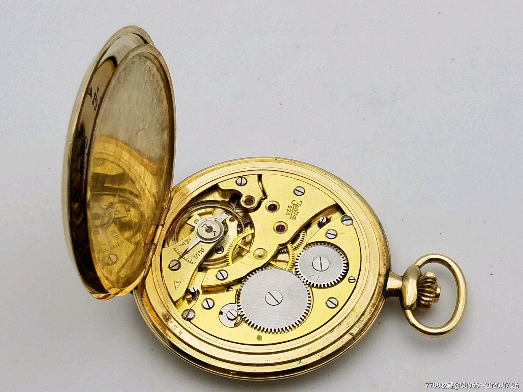 好品德国猎壳包金古董怀表