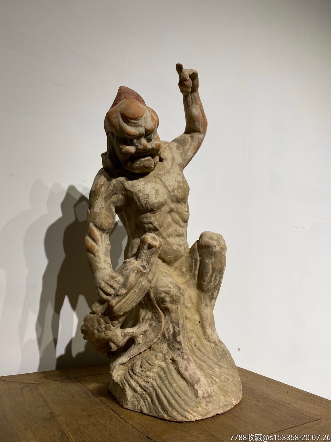 陶制降龙罗汉,_佛像/造像_第2张_7788书籍