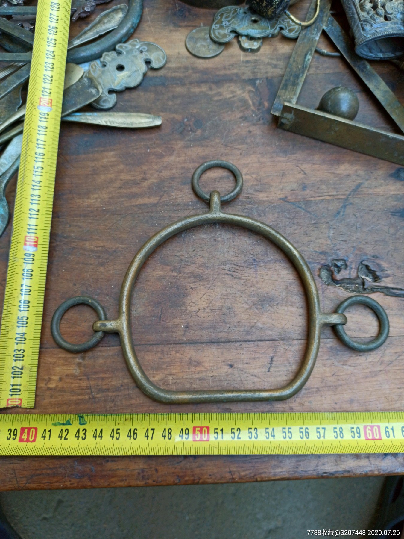 铜马镫重0.43斤33元!品相如图所示喜欢的来!包真包邮包退!