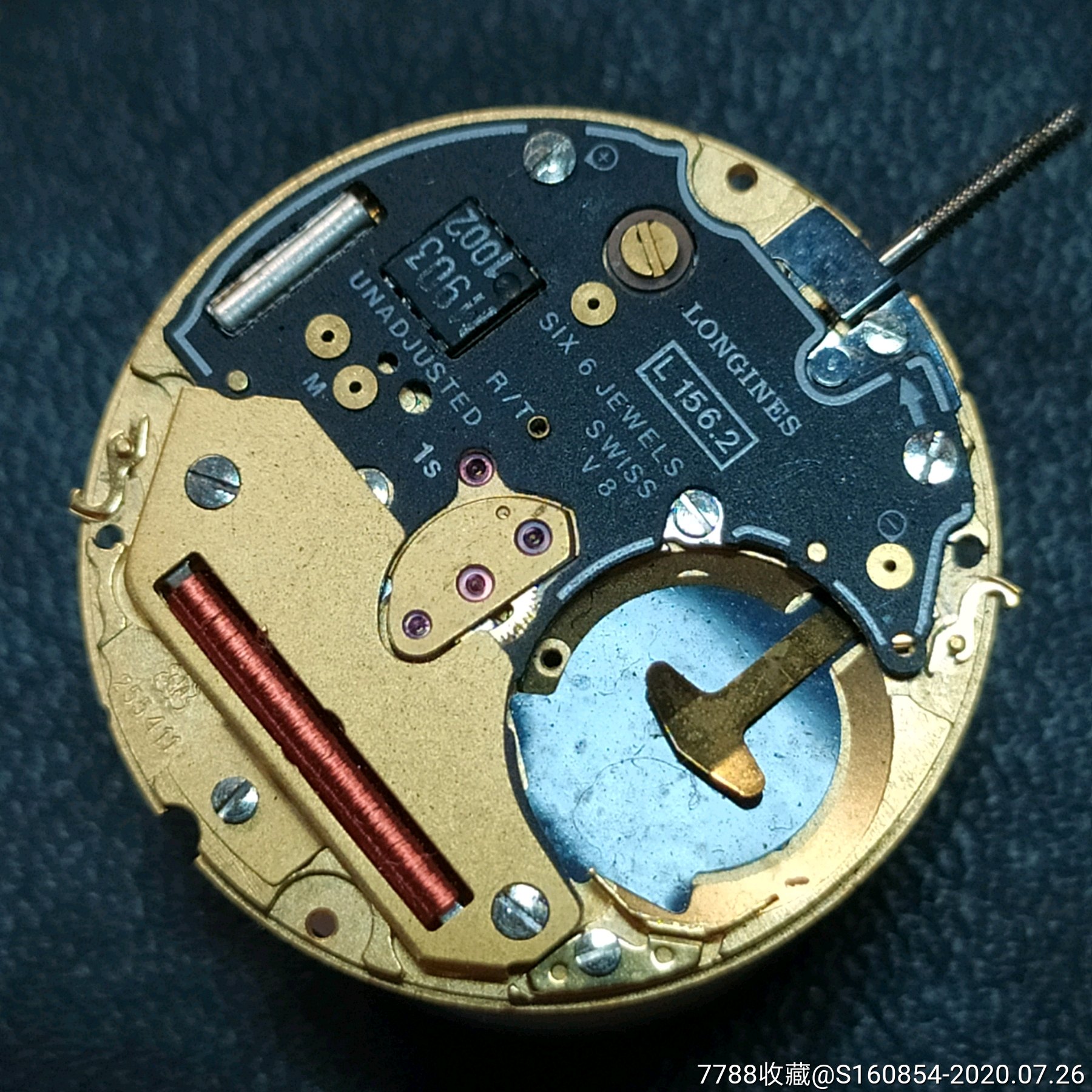 二手瑞士浪琴石英手表拆机l1562机芯