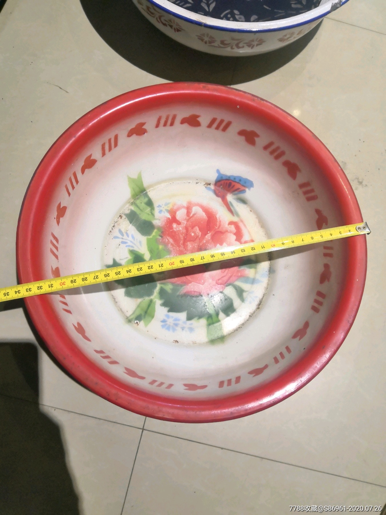 老搪瓷盘盆搪瓷洗脸盆10个