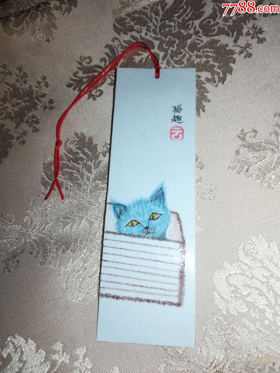 手绘猫趣书签(纯手工)