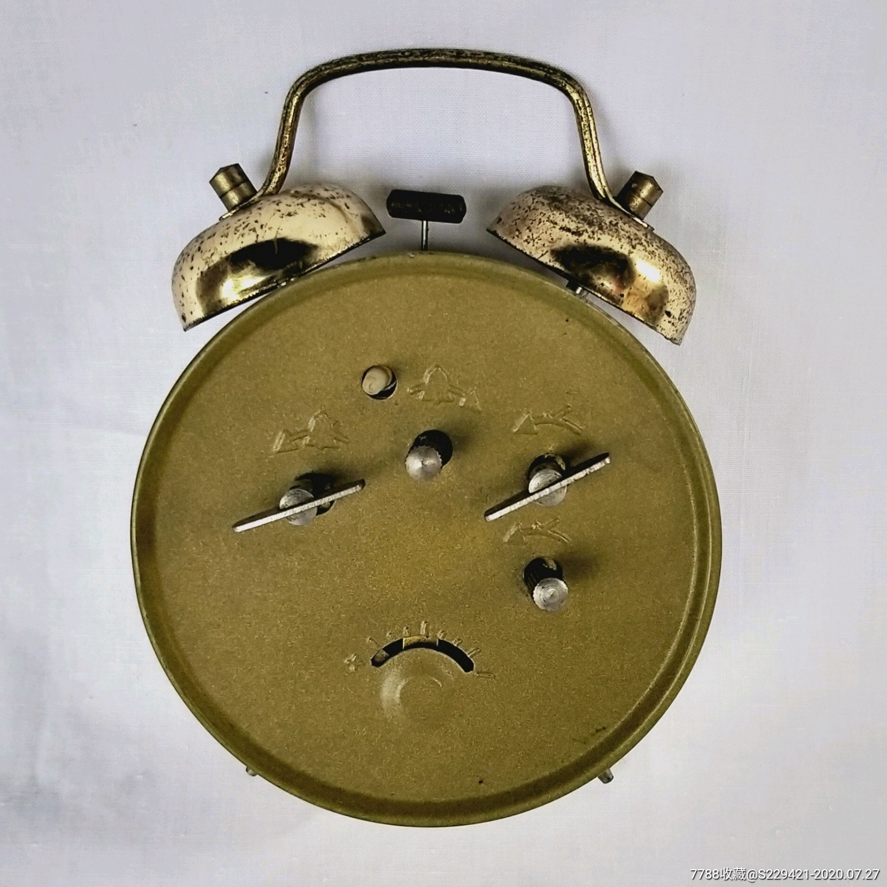 文革中国制造机械闹钟文房座钟