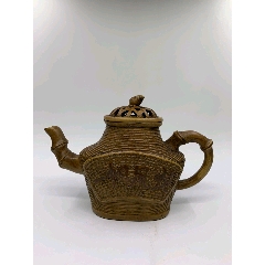 杨飞楠半月壶原矿清水泥茶壶-紫砂壶-7788收藏