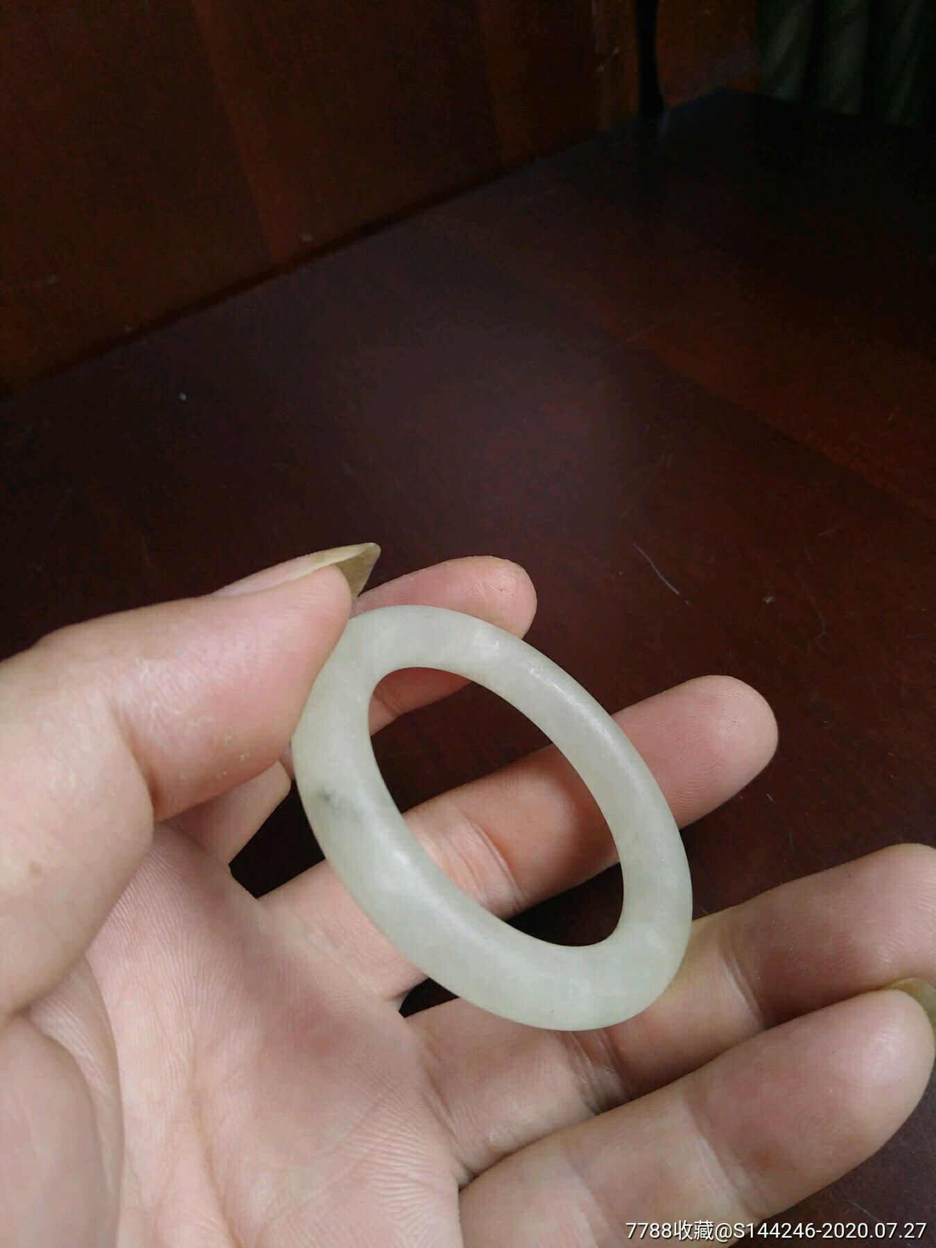 清代翡翠袈裟环