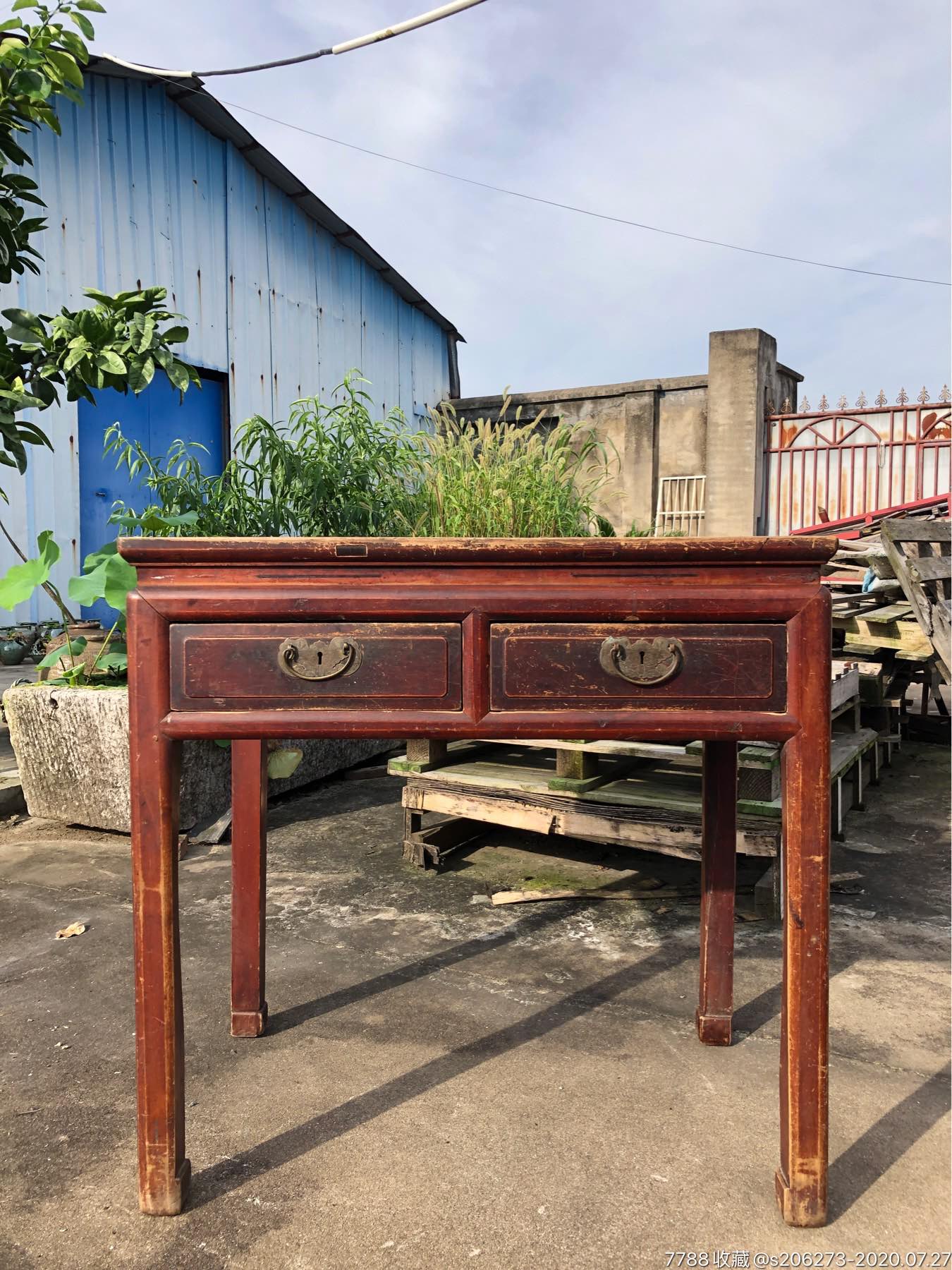 晚清民国江南特色老家具书桌半桌