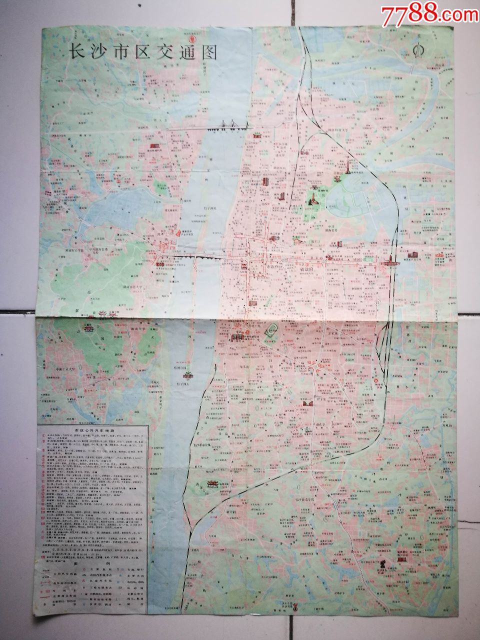 1980年长沙地图图片