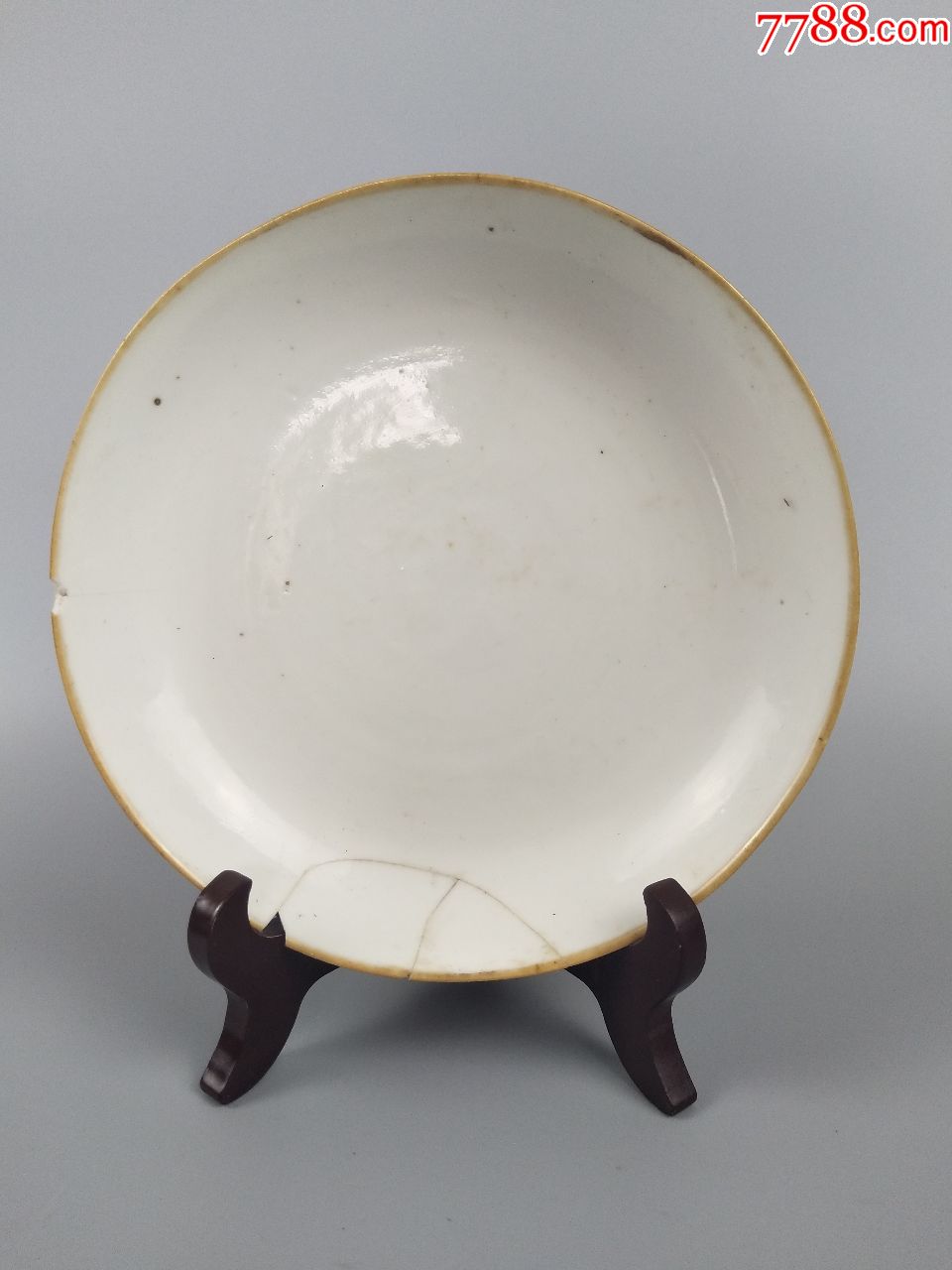 "同治年制"款白瓷盘_单色白瓷_收藏价格_鉴定交易_7788瓷器网