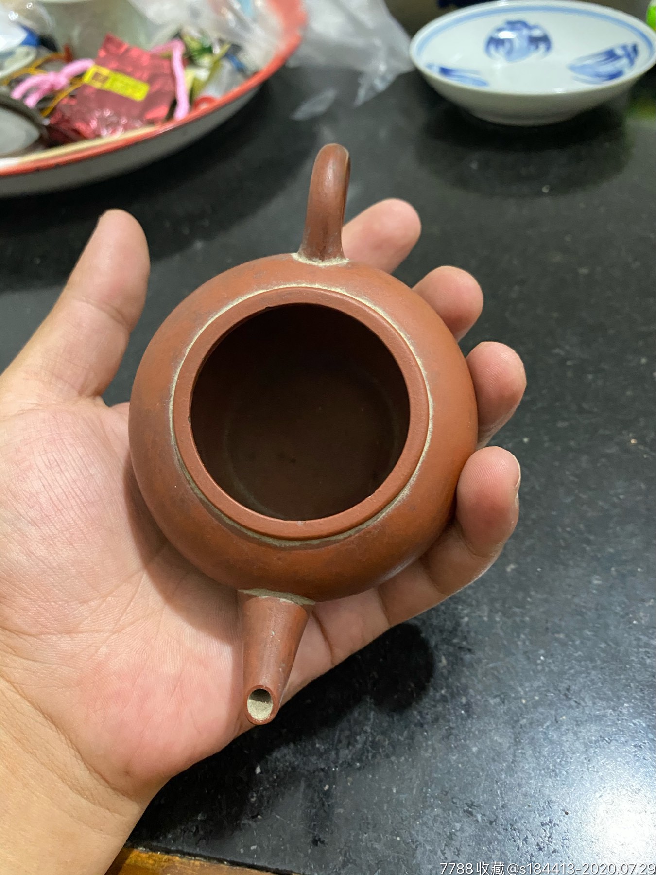 晚清民国惠孟臣款水平壶-紫砂壶-7788收藏