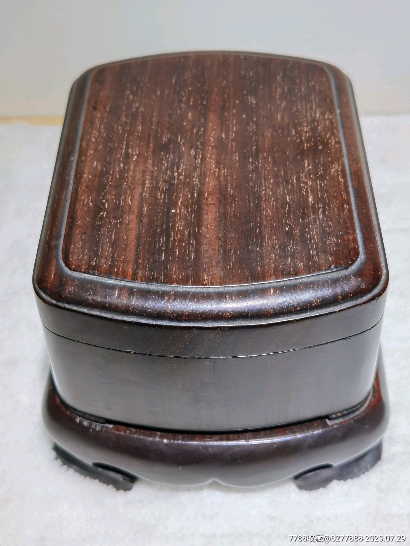 清代红木砚台盒