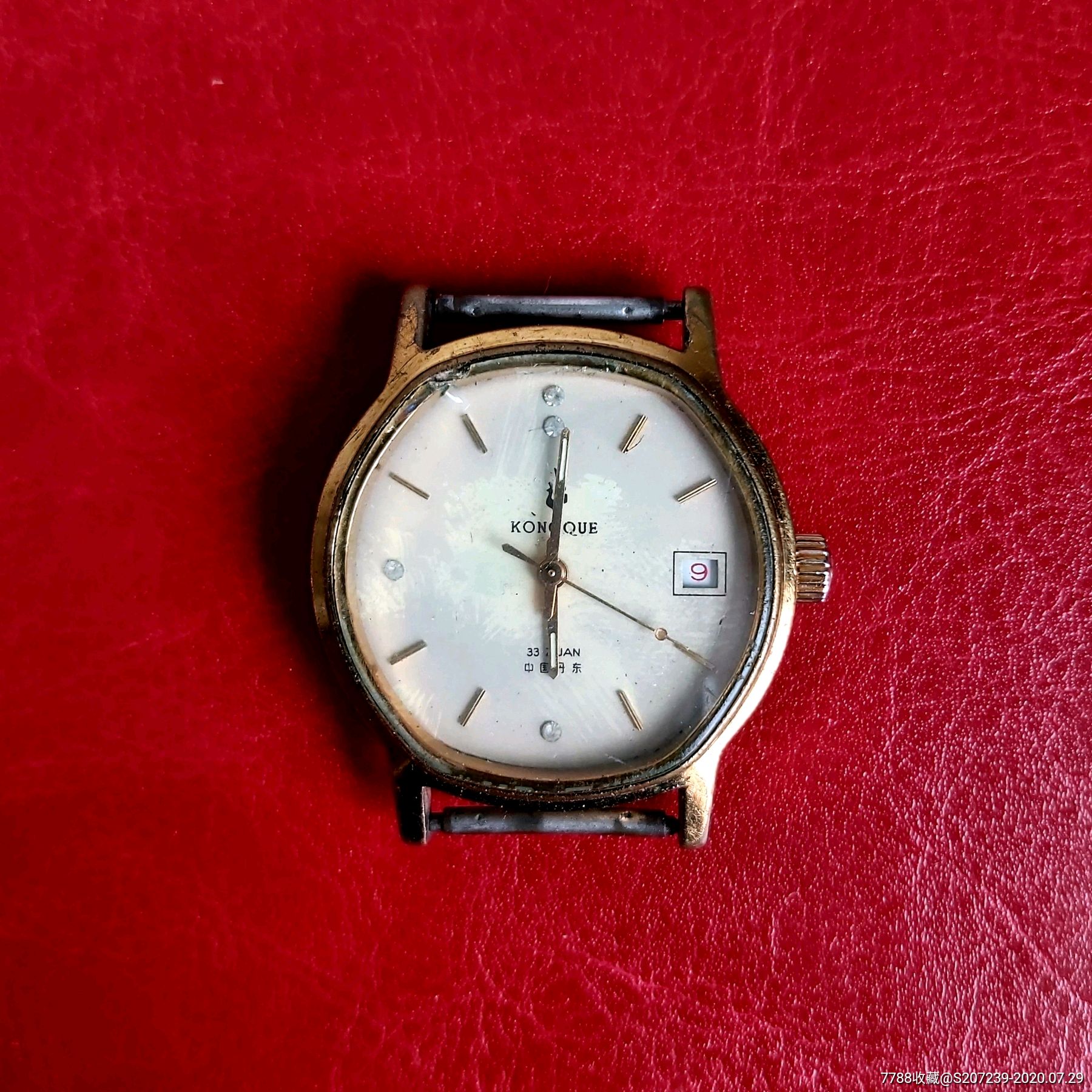 丹东产孔雀牌全自动单历机械表_手表/腕表_图片收藏_回收价格_7788