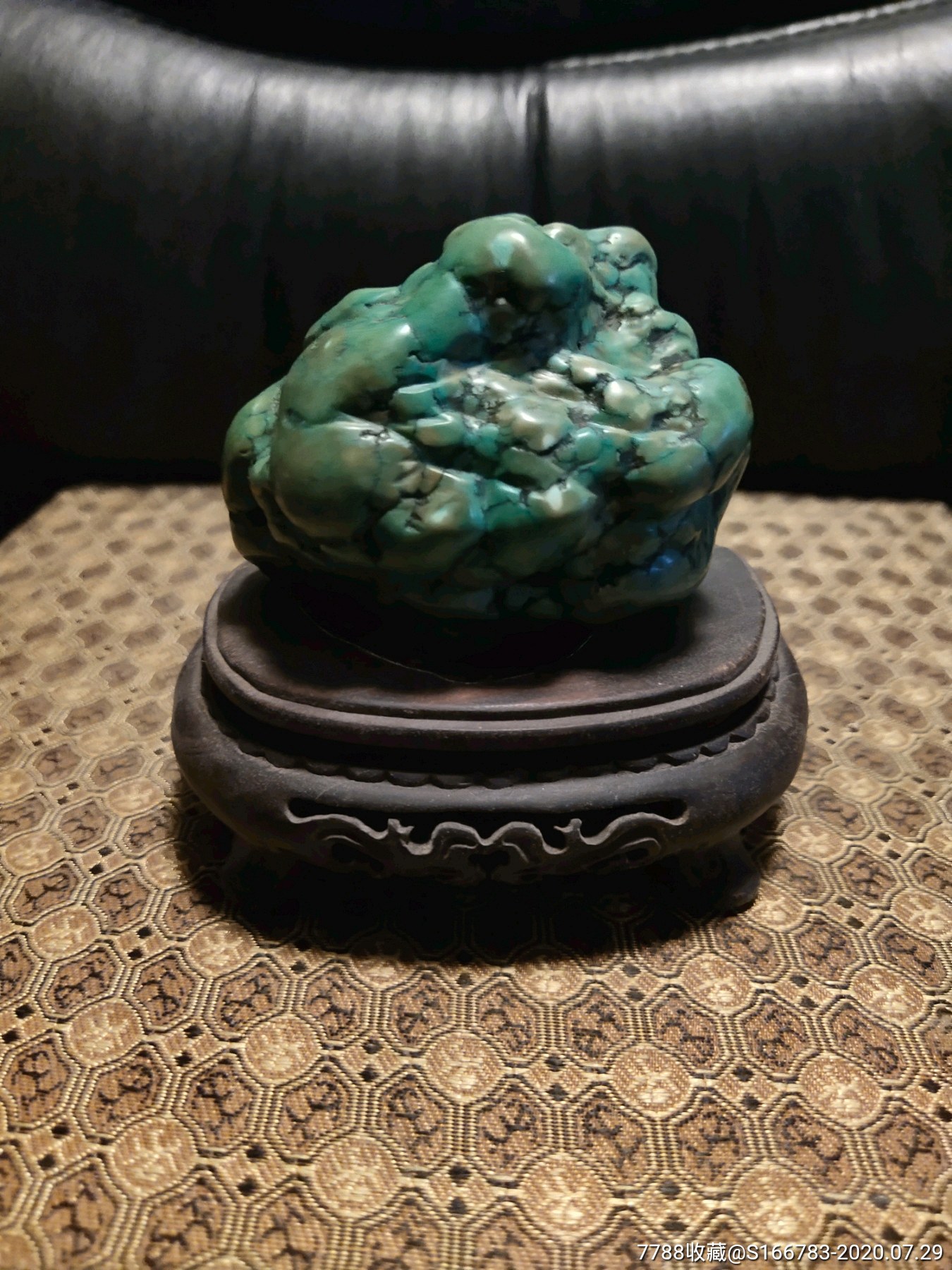 清代绿松石摆件.