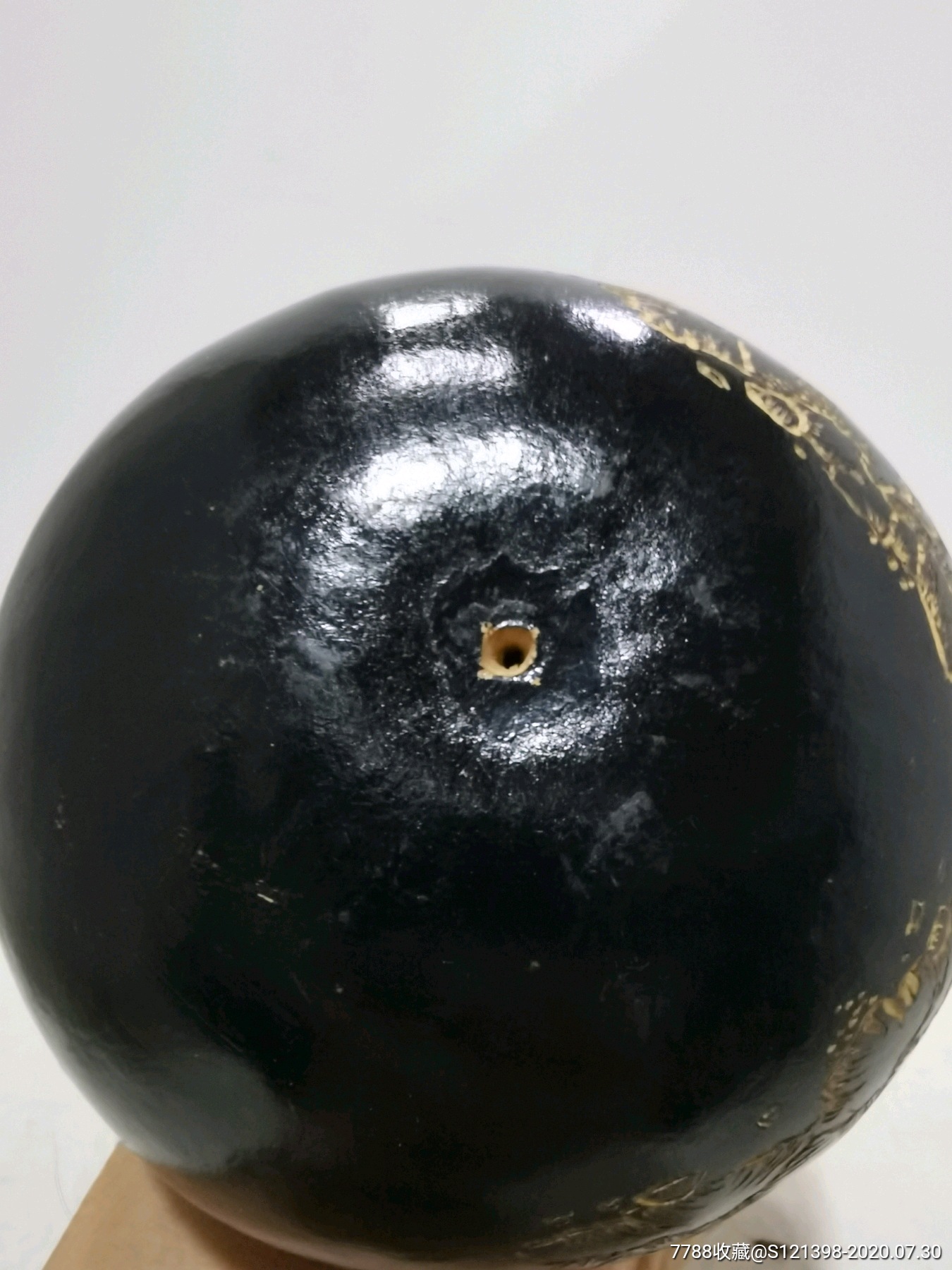 黑色葫芦雕刻山水图黑葫芦