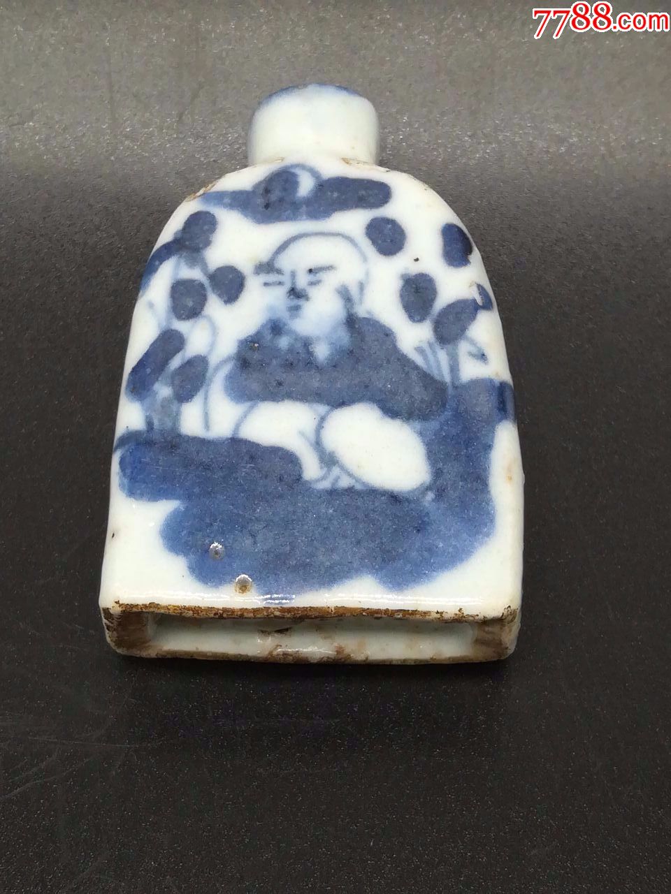 青花人物鼻烟壶_价格680元【如意轩小虎】_第1张_7788收藏__收藏热线