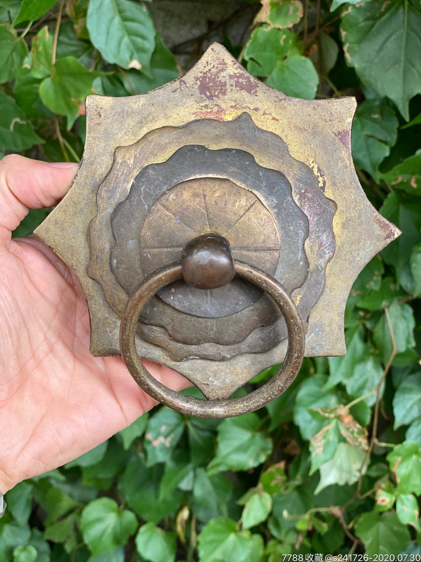 h1284八十年代铜门环