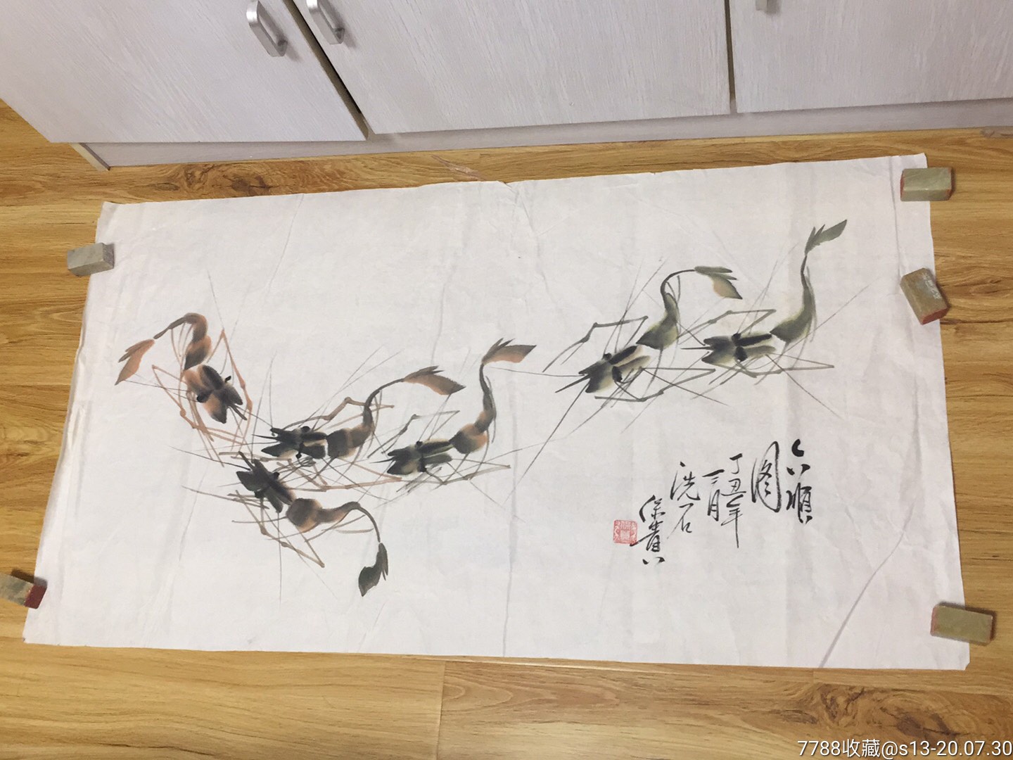 卫保贵(六顺图,齐白石之后画虾第一人,四川省中国书画研究院院