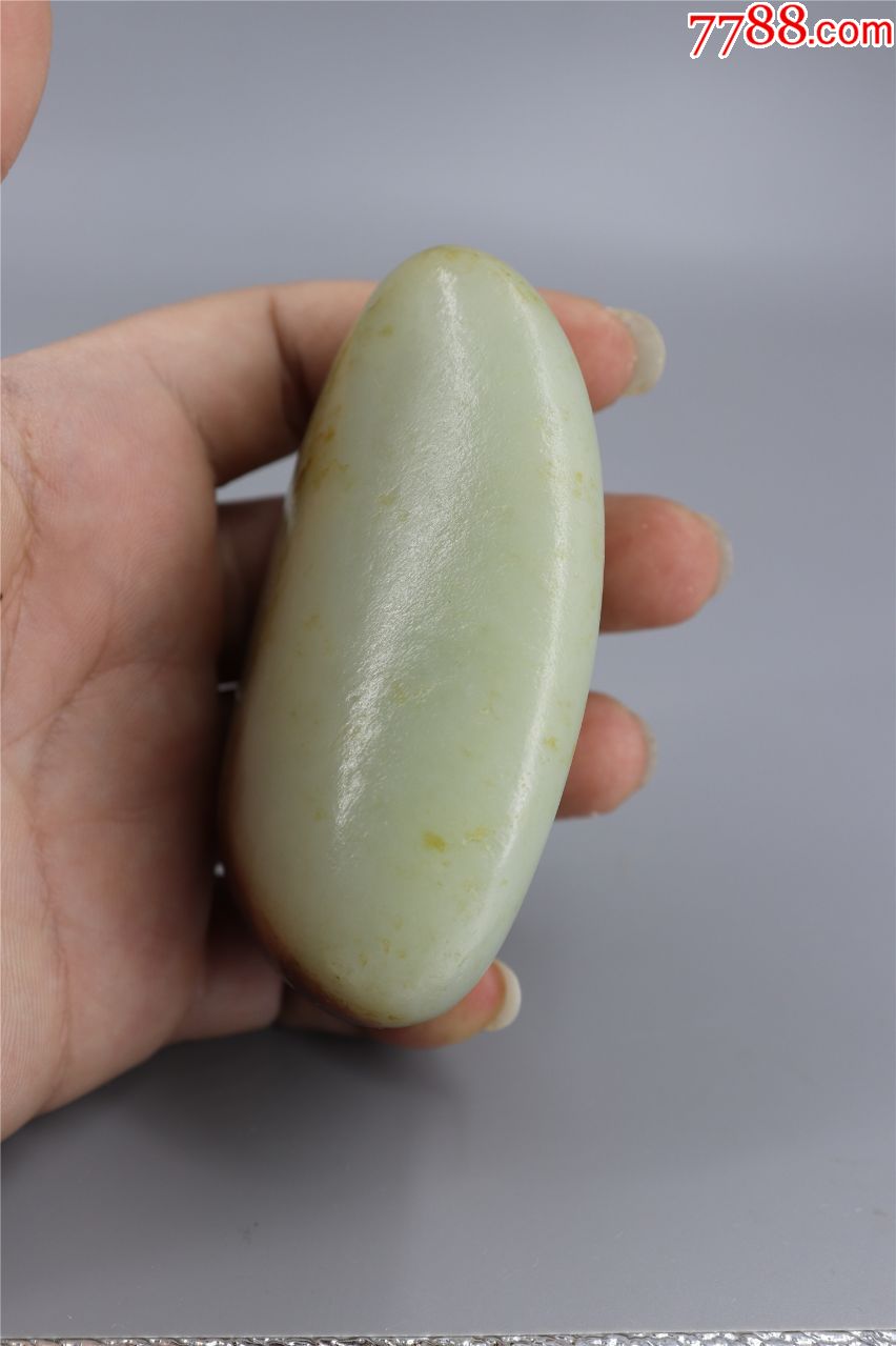 老和田玉原石手把件