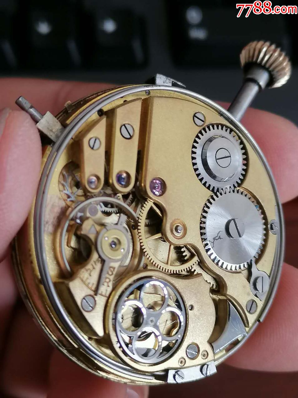 瑞士universal(宇宙)古董三问怀表机芯!天籁之音!